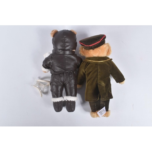 76 - FIVE MERRYTHOUGHT FOR HARRODS TEDDY BEARS, Beefeater, Policeman, Harrods Doorman, Sherlock Holmes an... 