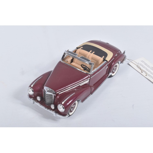 80 - THREE FRANKLIN MINT DIECAST MODEL VEHICLES, to include a 1939 Maybach Zepplin, a 1925 Rolls Royce Si... 