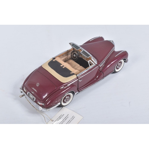 80 - THREE FRANKLIN MINT DIECAST MODEL VEHICLES, to include a 1939 Maybach Zepplin, a 1925 Rolls Royce Si... 