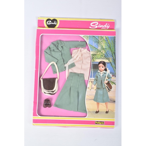 102 - TWO BOXED PEDIGREE SINDY OUTFIT SETS, the first a Fair Lady Underdress 44299, very good condition wi... 