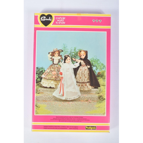 102 - TWO BOXED PEDIGREE SINDY OUTFIT SETS, the first a Fair Lady Underdress 44299, very good condition wi... 