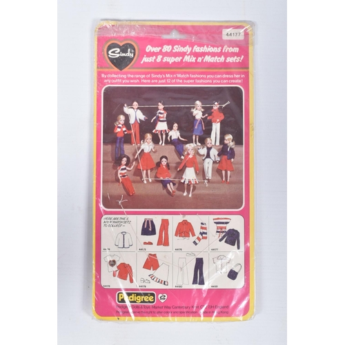 110 - EIGHT PACKAGED PEDIGREE SINDY MIX N MATCH FASHION OUTFITS, to include sets 44181, 44177, 44176, 4417... 