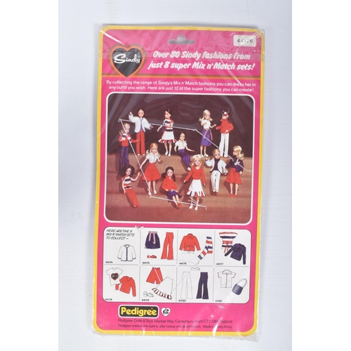 110 - EIGHT PACKAGED PEDIGREE SINDY MIX N MATCH FASHION OUTFITS, to include sets 44181, 44177, 44176, 4417... 