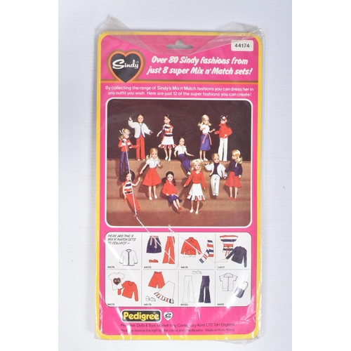 110 - EIGHT PACKAGED PEDIGREE SINDY MIX N MATCH FASHION OUTFITS, to include sets 44181, 44177, 44176, 4417... 