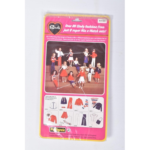 110 - EIGHT PACKAGED PEDIGREE SINDY MIX N MATCH FASHION OUTFITS, to include sets 44181, 44177, 44176, 4417... 