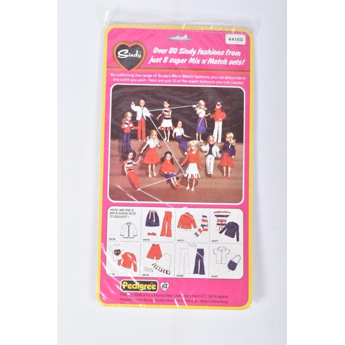 110 - EIGHT PACKAGED PEDIGREE SINDY MIX N MATCH FASHION OUTFITS, to include sets 44181, 44177, 44176, 4417... 