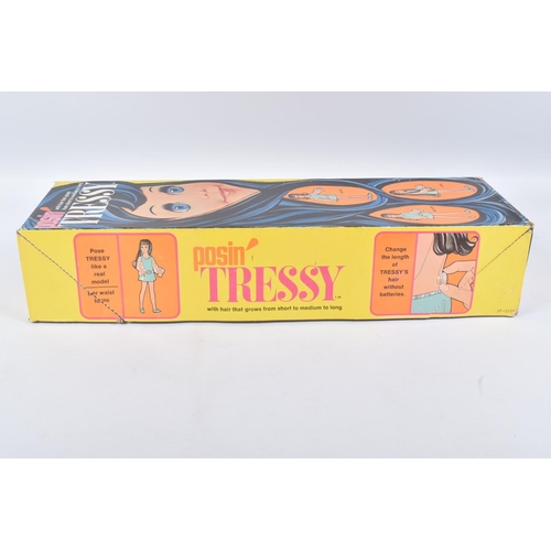 113 - A BOXED IDEAL POSIN TRESSY DOLL, reference 1024-9, 3P-0330, doll featured in a light blue and white ... 