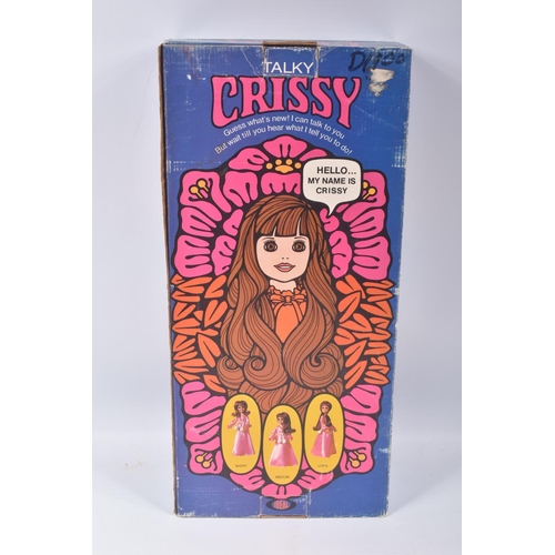 115 - TWO BOXED 1971 IDEAL CRISSY DOLLS, the first a Movin'... Groovin' Crissy, 1082-7, orange dress light... 