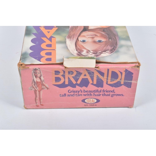 119 - TWO BOXED 1971 IDEAL DOLLS, the first a Brandi, reference 1068-6, blonde haired doll with orange swi... 