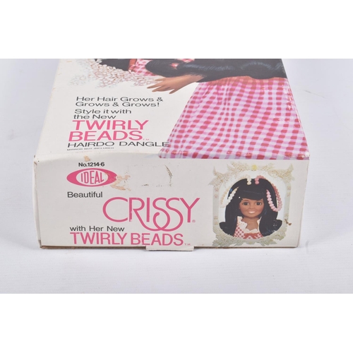 120 - A BOXED IDEAL BEAUTIFUL CRISSY TWIRLY BEADS DOLL, reference 1214-6, doll featuring a pink and white ... 