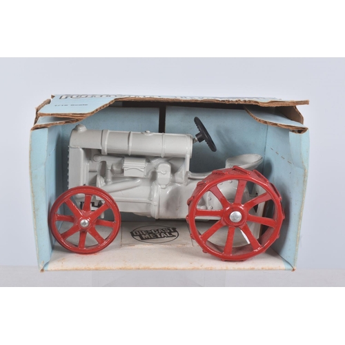 128 - THREE BOXED DIE-CAST ERTL 1/16 SCALE AGRICULTURAL VEHICLES, the first an Antique Fordson Tractor, re... 