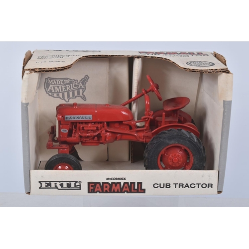 129 - FOUR BOXED DIE-CAST ERTL 1/16 SCALE AGRICULTURALL VEHICLES, the first an Antique Fordson Tractor, re... 