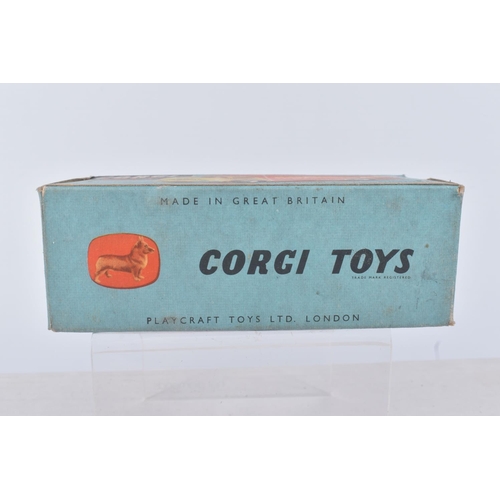 130 - A BOXED CORGI TOYS ERF 44G VAN, numbered 459, yellow cab, red van body, sticker to the side signed '... 