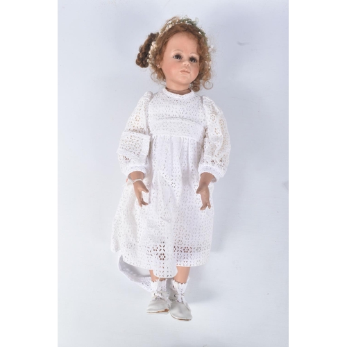 87 - AN IRMGARD BLASER COLLECTORS DOLL, Annabelle, in St. Gallen embroidery dress, Limited Edition No.8 o... 