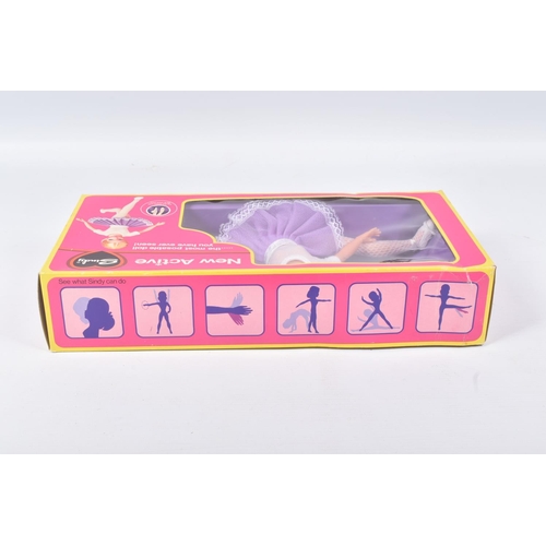 91 - A BOXED PEDIGREE SINDY NEW ACTIVE BALLERINA DOLL, reference 44654, blonde hair, lilac/purple and whi... 