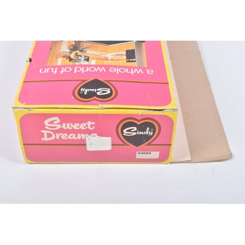 99 - A BOXED PEDIGREE SINDY SWEET DREAMS DOLL, reference 44694, brunette hair, nighttime outfit, box wind... 