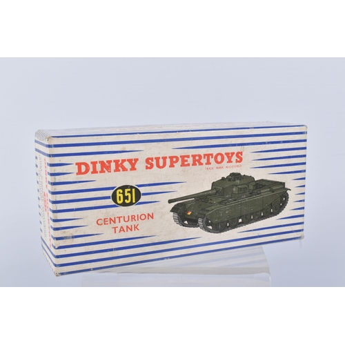 140 - TWO BOXED DINKY SUPERTOYS MILITARY VEHICLES, Foden 10T Army Truck, No.622 and Centurion Tank, No.651... 