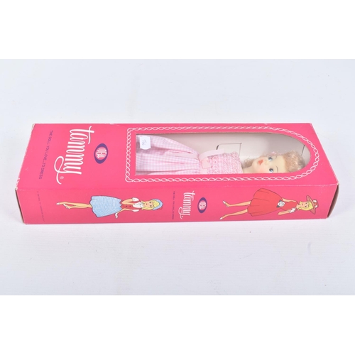 155 - A BOXED IDEAL TAMMY DOLL, blonde doll in pink gingham dress, No.7115-100, head appears paler than ot... 