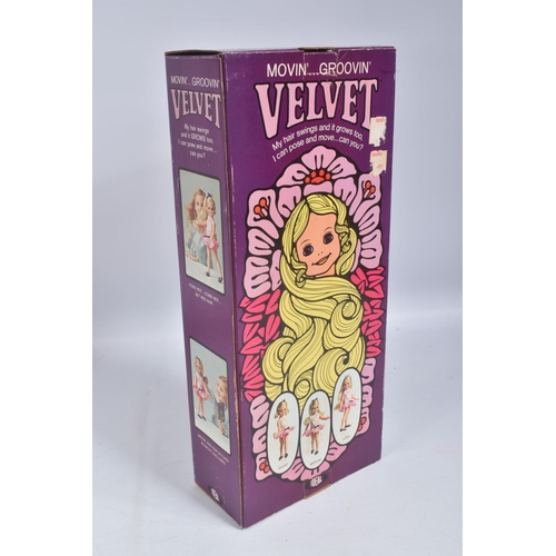 173 - THREE BOXED DOLLS, the first an Ideal Movin'... Groovin' Velvet, reference 1027-2, dolls head wrappe... 