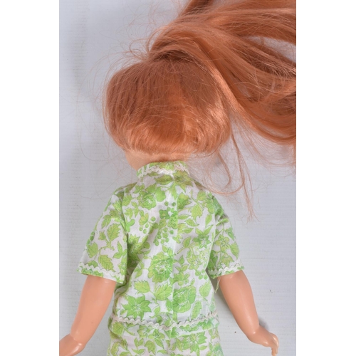 174 - FIVE UNBOXED IDEAL DOLLS, to include a Beautiful Crissy in orange outfit, a Cinnamon? in green top a... 