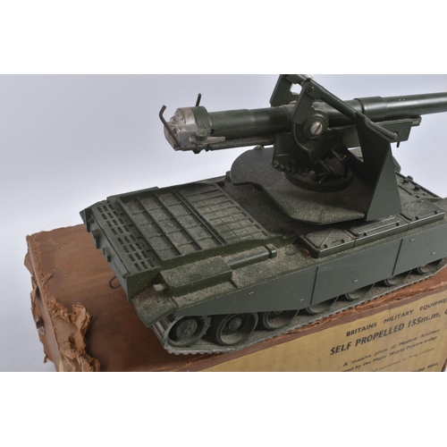 177 - A BOXED BRITAINS SELF PROPELLED 155mm GUN, No.2175, appears complete, playworn condition with some v... 