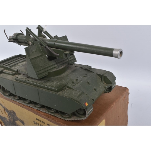 177 - A BOXED BRITAINS SELF PROPELLED 155mm GUN, No.2175, appears complete, playworn condition with some v... 