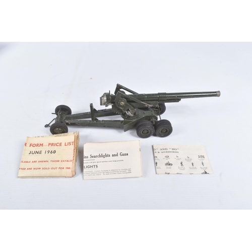 184 - A BOXED BRITAINS 155mm GUN, No.2064, appears complete, playworn condition with some paint loss and w... 