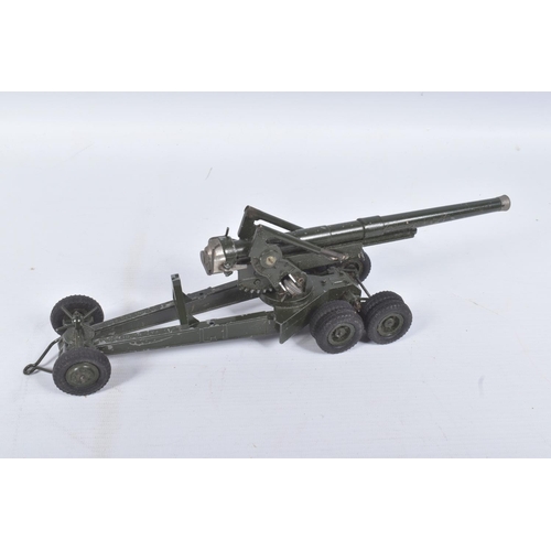 184 - A BOXED BRITAINS 155mm GUN, No.2064, appears complete, playworn condition with some paint loss and w... 