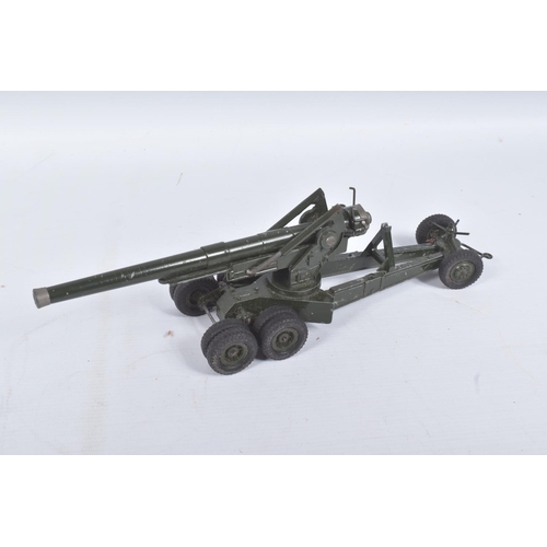 184 - A BOXED BRITAINS 155mm GUN, No.2064, appears complete, playworn condition with some paint loss and w... 