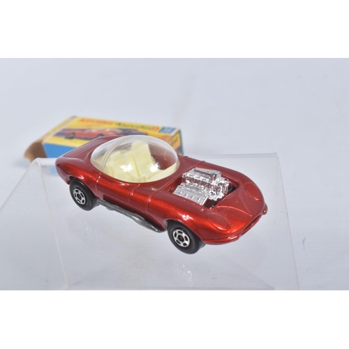 189 - FOUR BOXED MATCHBOX SUPERFAST MODEL CARS, the first a 27 e New Lamborghini Countach, yellow body, re... 