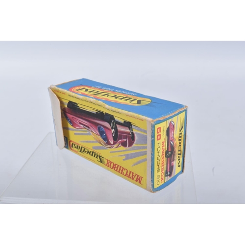 189 - FOUR BOXED MATCHBOX SUPERFAST MODEL CARS, the first a 27 e New Lamborghini Countach, yellow body, re... 