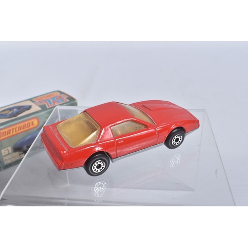 190 - FIVE BOXED MATCHBOX SUPERFAST 75 MODEL CARS, 39 c New Rolls Royce Silver Shadow, red metallic body, ... 