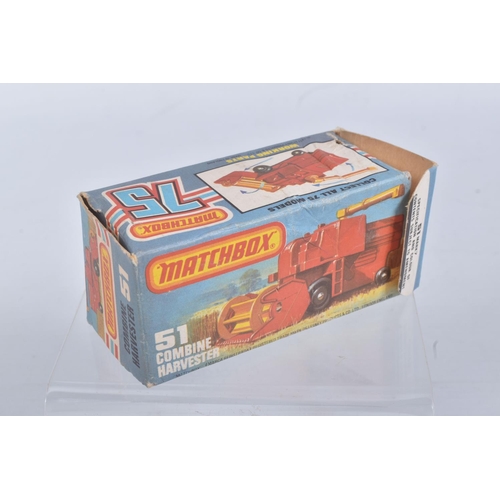 191 - SIX BOXED MATCHBOX SUPERFAST 75 MODEL CARS, the first is a a New 70c S.P. Gun in military green, bro... 