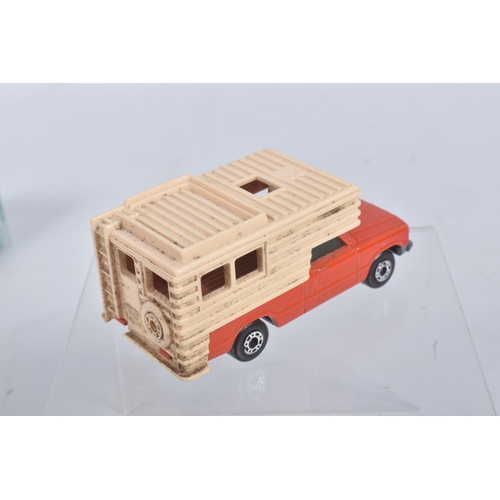 192 - FIVE BOXED MATCHBOX SUPERFAST 75 MODEL CARS, the first a New 54d Mobile Home, cream body with black ... 