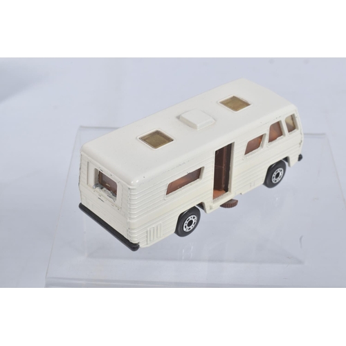 192 - FIVE BOXED MATCHBOX SUPERFAST 75 MODEL CARS, the first a New 54d Mobile Home, cream body with black ... 