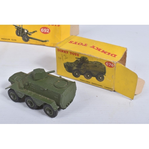 193 - A QUANTITY OF BOXED DINKY TOYS MILITARY VEHICLES, Bedford RL 3T Army Wagon, No.621, Bedford QL Army ... 