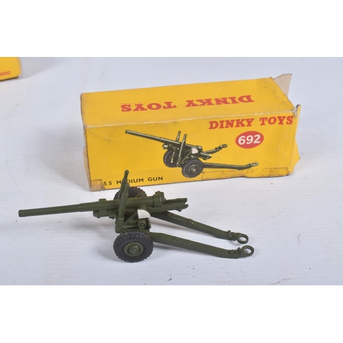 193 - A QUANTITY OF BOXED DINKY TOYS MILITARY VEHICLES, Bedford RL 3T Army Wagon, No.621, Bedford QL Army ... 