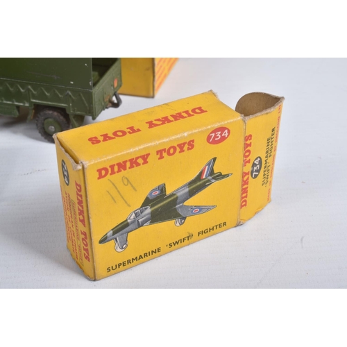 193 - A QUANTITY OF BOXED DINKY TOYS MILITARY VEHICLES, Bedford RL 3T Army Wagon, No.621, Bedford QL Army ... 