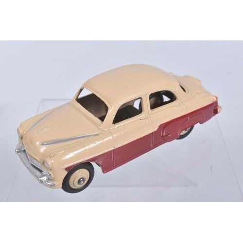 194 - TWO BOXED DIE CAST DINKY TOYS MODEL VEHICLES, the first a Vauxhall Crest Saloon, reference 164, Maro... 