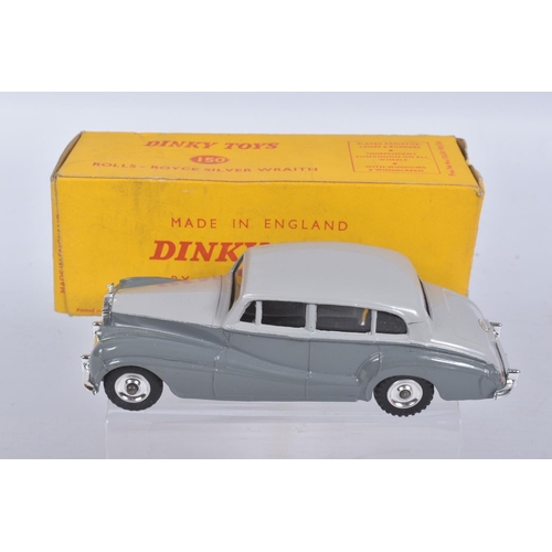 194 - TWO BOXED DIE CAST DINKY TOYS MODEL VEHICLES, the first a Vauxhall Crest Saloon, reference 164, Maro... 