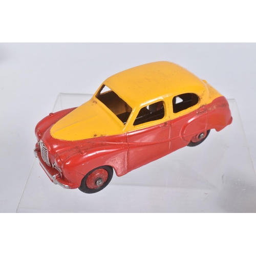 195 - TWO BOXED DIE CAST DINKY TOYS MODEL VEHICLES, the first a Austin Healey '100' Sports car, reference ... 