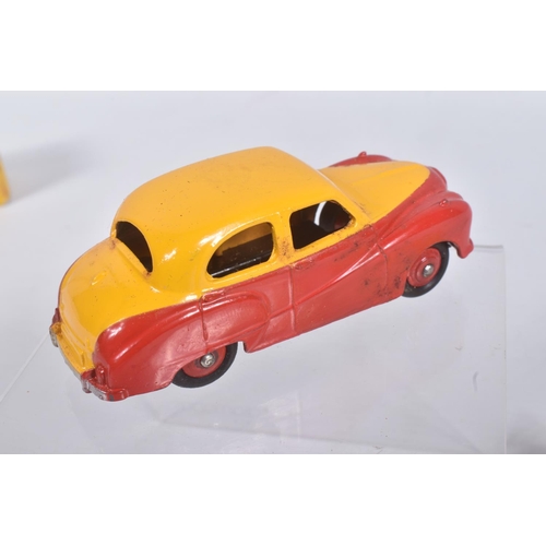 195 - TWO BOXED DIE CAST DINKY TOYS MODEL VEHICLES, the first a Austin Healey '100' Sports car, reference ... 