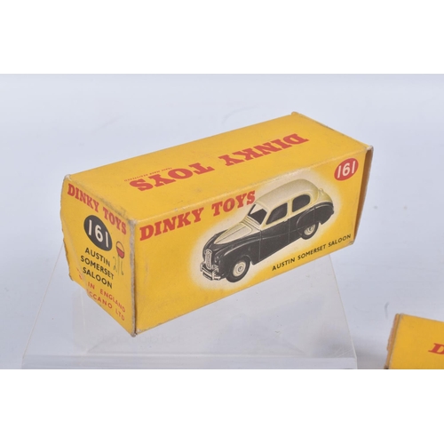 195 - TWO BOXED DIE CAST DINKY TOYS MODEL VEHICLES, the first a Austin Healey '100' Sports car, reference ... 