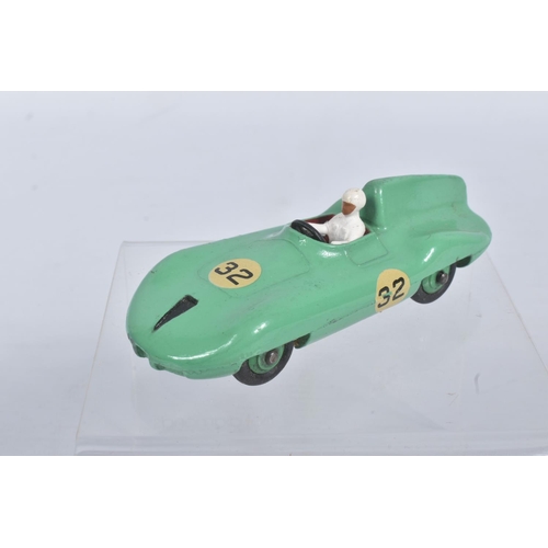 201 - FOUR BOXED DIECAST DINKY TOYS MODEL SPORTS CARS, the first a Mercedes Benz Racing Car, reference 237... 