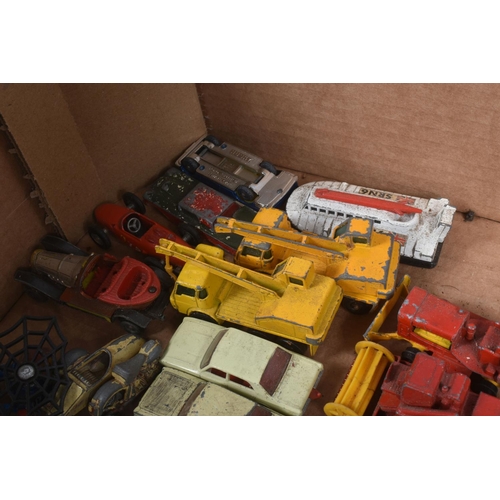 213 - A QUANTITY OF UNBOXED AND ASSORTED PLAYWORN DIECAST VEHICLES, Matchbox, Husky including Studebaker W... 