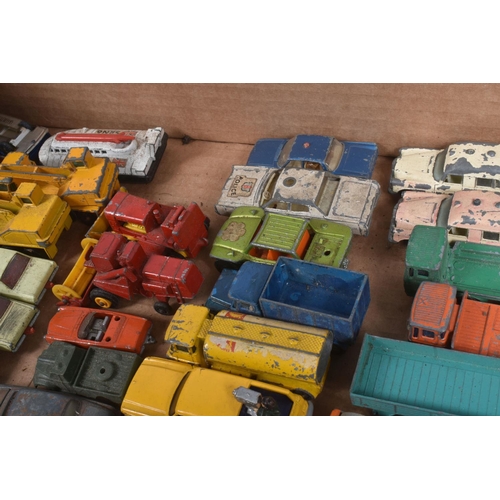 213 - A QUANTITY OF UNBOXED AND ASSORTED PLAYWORN DIECAST VEHICLES, Matchbox, Husky including Studebaker W... 