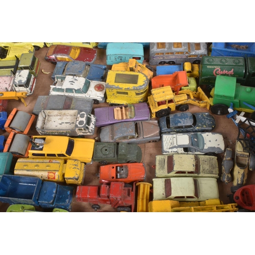 213 - A QUANTITY OF UNBOXED AND ASSORTED PLAYWORN DIECAST VEHICLES, Matchbox, Husky including Studebaker W... 