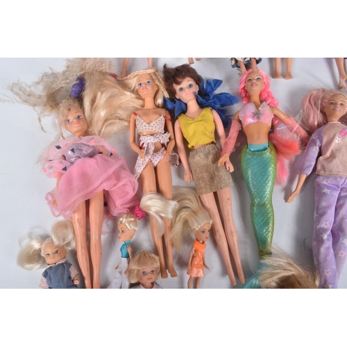 214 - A COLLECTION OF ASSORTED BARBIE, SINDY & OTHER MODERN DOLLS AND ACCESSORIES, to include Mermaids, Si... 