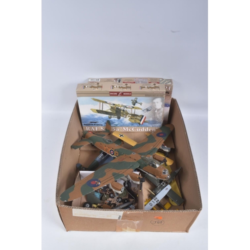 219 - A QUANTITY OF CONSTRUCTED PLASTIC MAINLY AIRCRAFT KIT MODELS, all have been constructed and finished... 