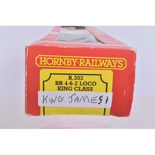 221 - THREE BOXED HORNBY RAILWAYS OO GAUGE KING CLASS LOCOMOTIVES, 'King George I' No.6006, G.W.R. green l... 